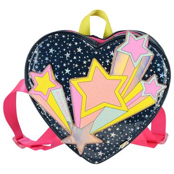 Girls Blue Sparkle Stars Backpack