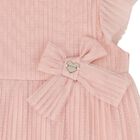 Younger Girls Pink Pleated Tulle Dress, 1, hi-res