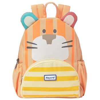 Girls Multi-Colored Tiger Backpack
