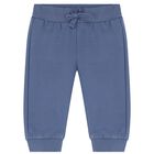 Baby Boys Blue & Ivory Trousers Set, 1, hi-res