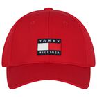 Boys Red Logo Cap, 2, hi-res