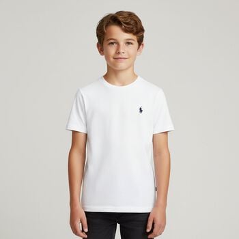 Boys White Logo T-Shirt
