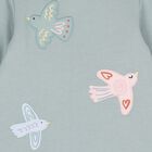 Younger Girls Green Birds Dress, 1, hi-res