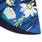 Girls Blue Floral Cotton Dress, 1, hi-res