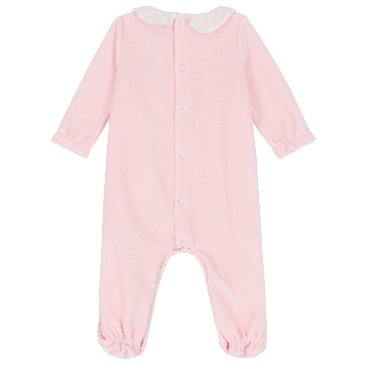 Baby Girls Pink Logo Babygrow, 1, hi-res