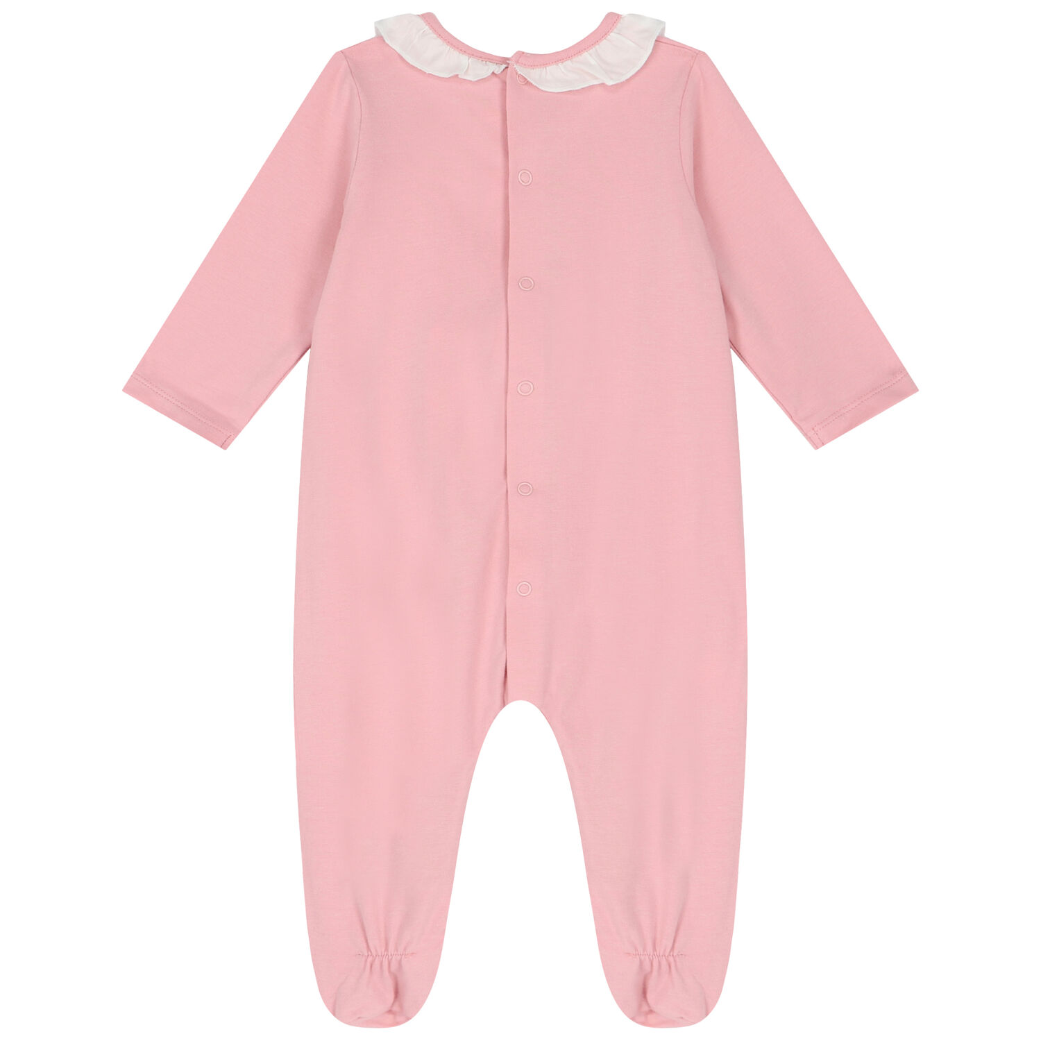 Girls Pink Heart Babygrow, 1, hi-res image number null