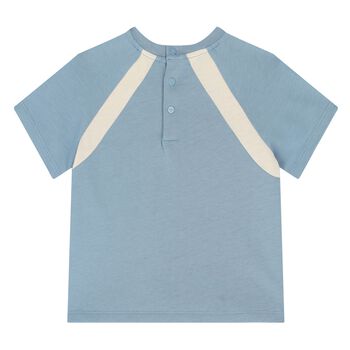 Younger Boys Blue Logo T-Shirt