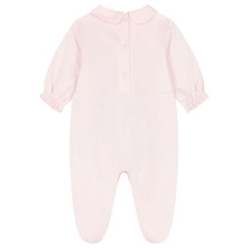 Baby Girls Pink Floral Babygrow