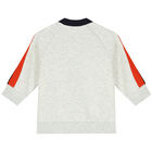 Baby Boys Grey Logo Zip Up Top, 1, hi-res