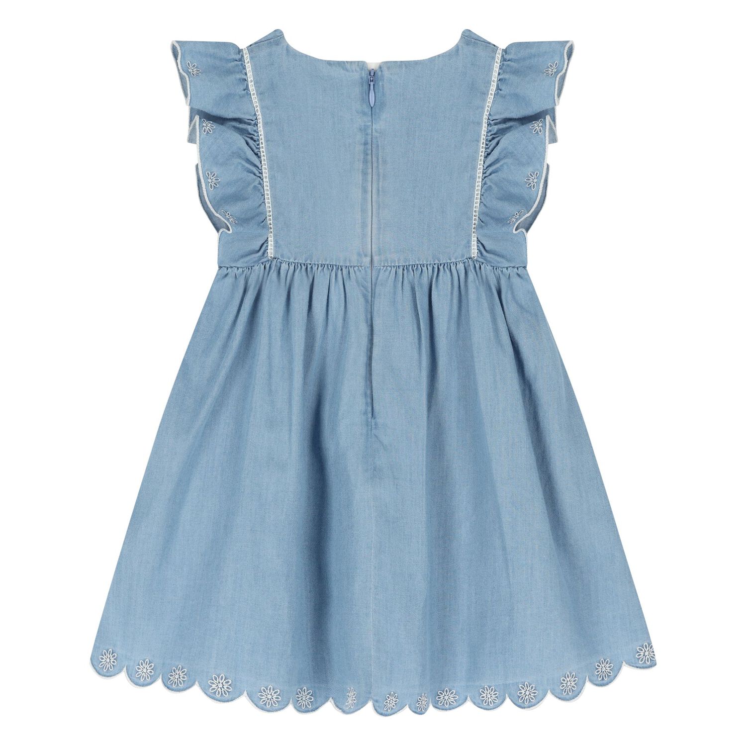 Younger Girls Blue Dress Set, 1, hi-res