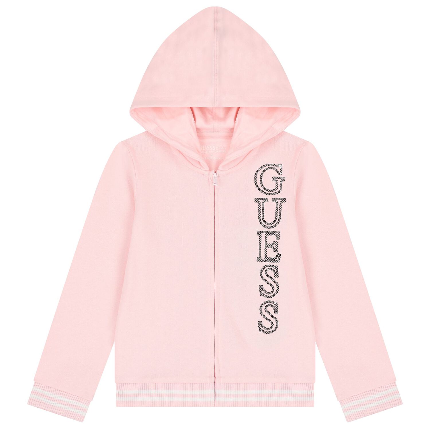 Girls Pink Logo Sequin Tracksuit, 1, hi-res image number null