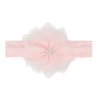 Girls Pink Tulle Flower Headband, 1, hi-res