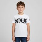 Boys White Logo T-Shirt, 1, hi-res