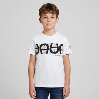 Boys White Logo T-Shirt