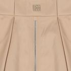 Girls Beige Logo Skirt, 1, hi-res