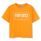 Girls Orange Logo T-Shirt, 1, hi-res