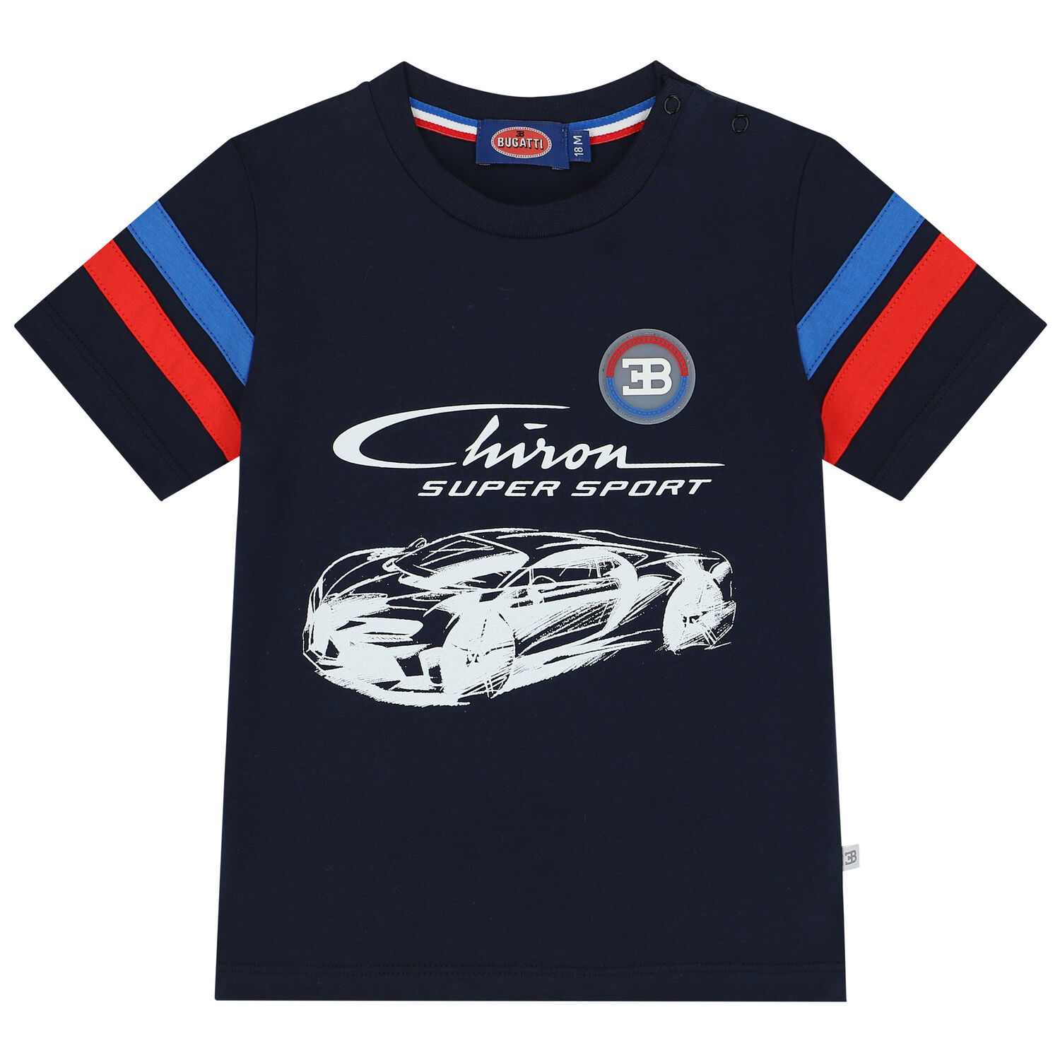 Younger Boys Navy Blue Sports Car T-Shirt, 2, hi-res image number null