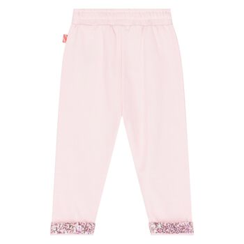 Younger Girls Pink Sequin Joggers