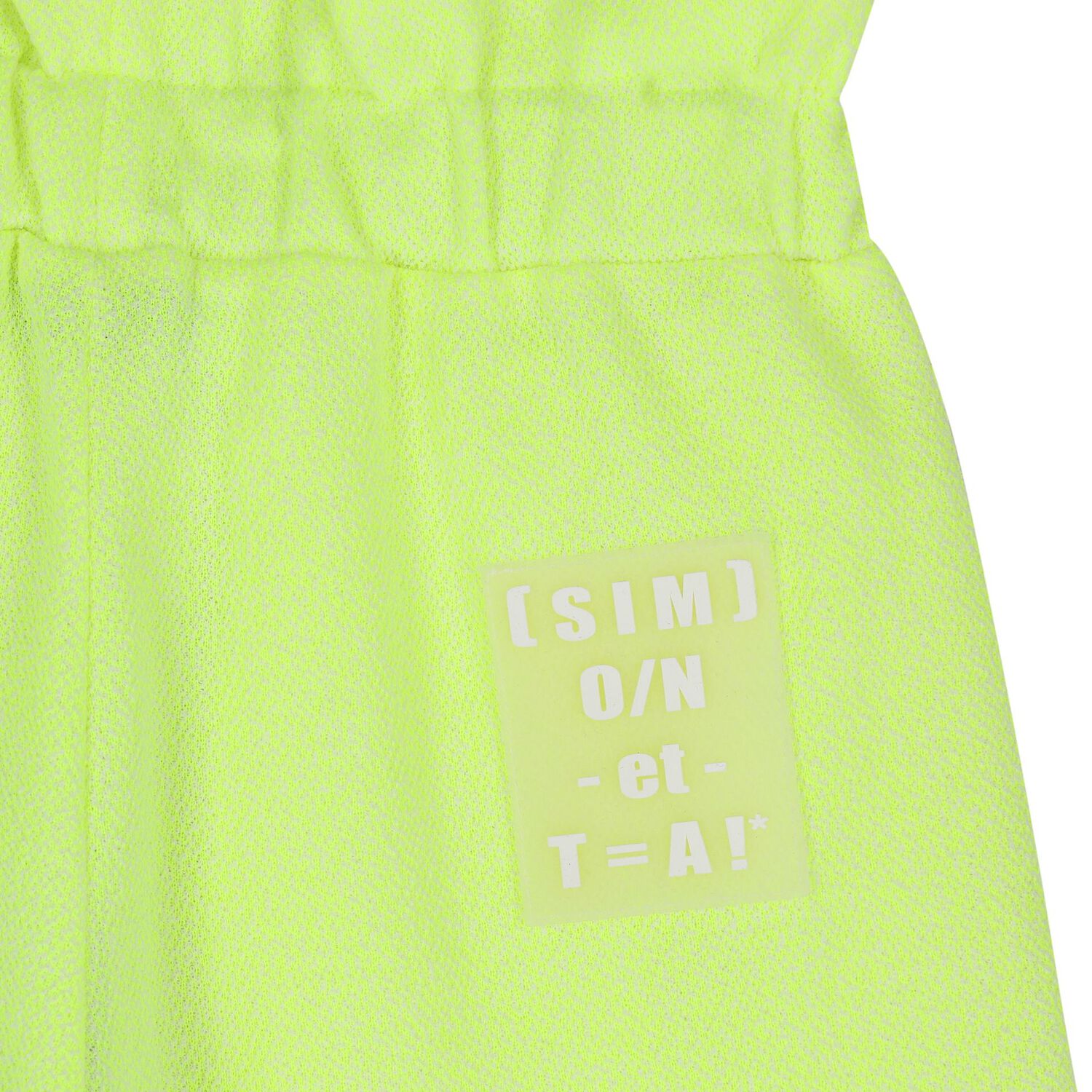 Girls Neon Yellow Wide Leg Trousers, 1, hi-res