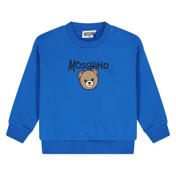 Younger Blue Teddy Bear Logo Sweatshirt