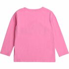 Girls Pink Sequin Logo Top, 1, hi-res