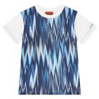 Boys White & Blue T-Shirt, 1, hi-res