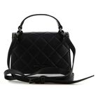 Girls Black Ikonik Karl Quilted Handbag ( 18cm ), 1, hi-res