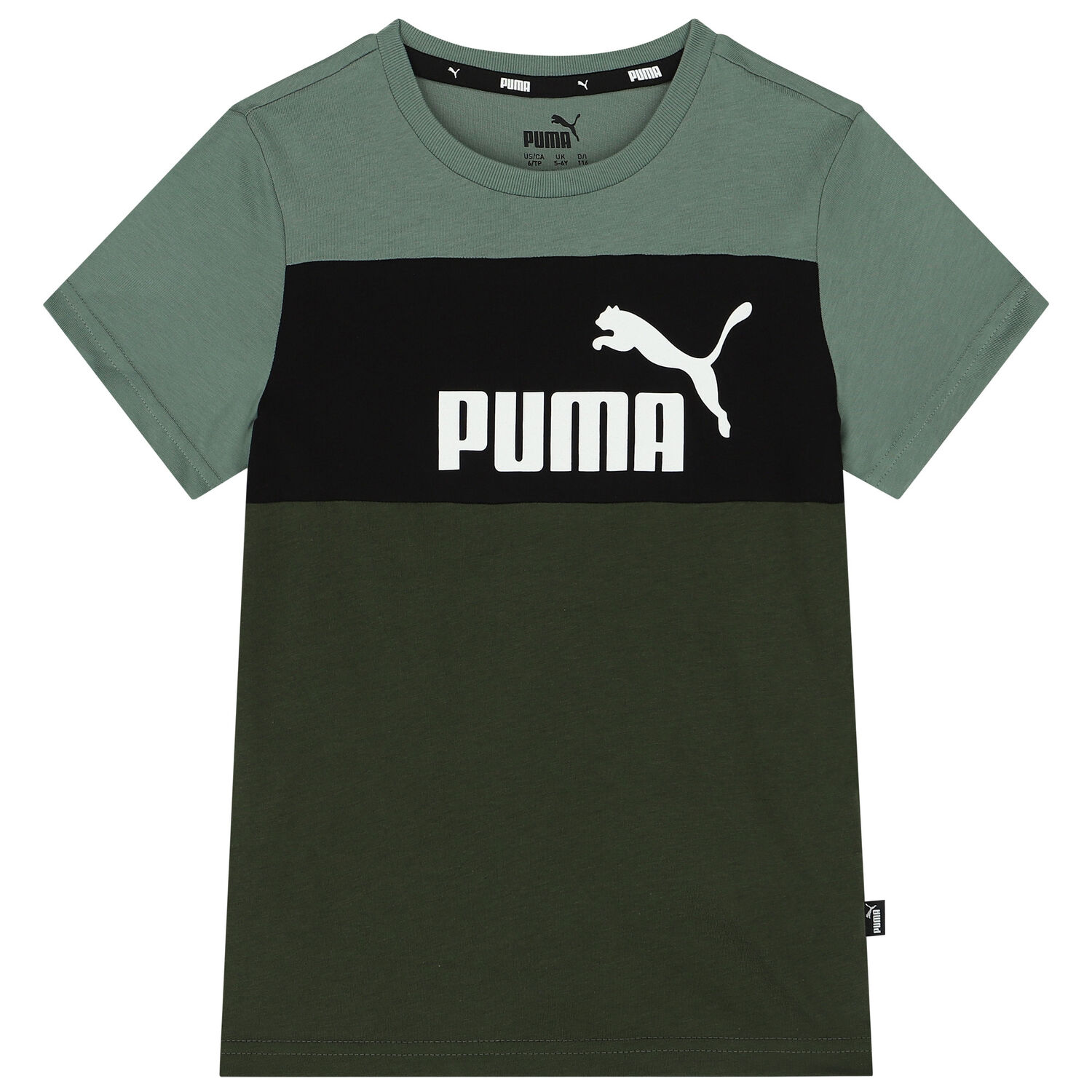 Boys Green & Black Logo T-Shirt, 4, hi-res