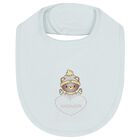 Baby Boys Blue Teddy Bear Logo Bib, 2, hi-res