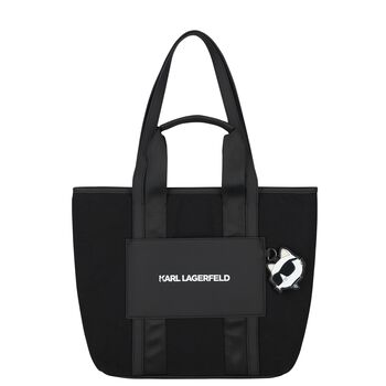 Girls Black Choupette Tote Bag