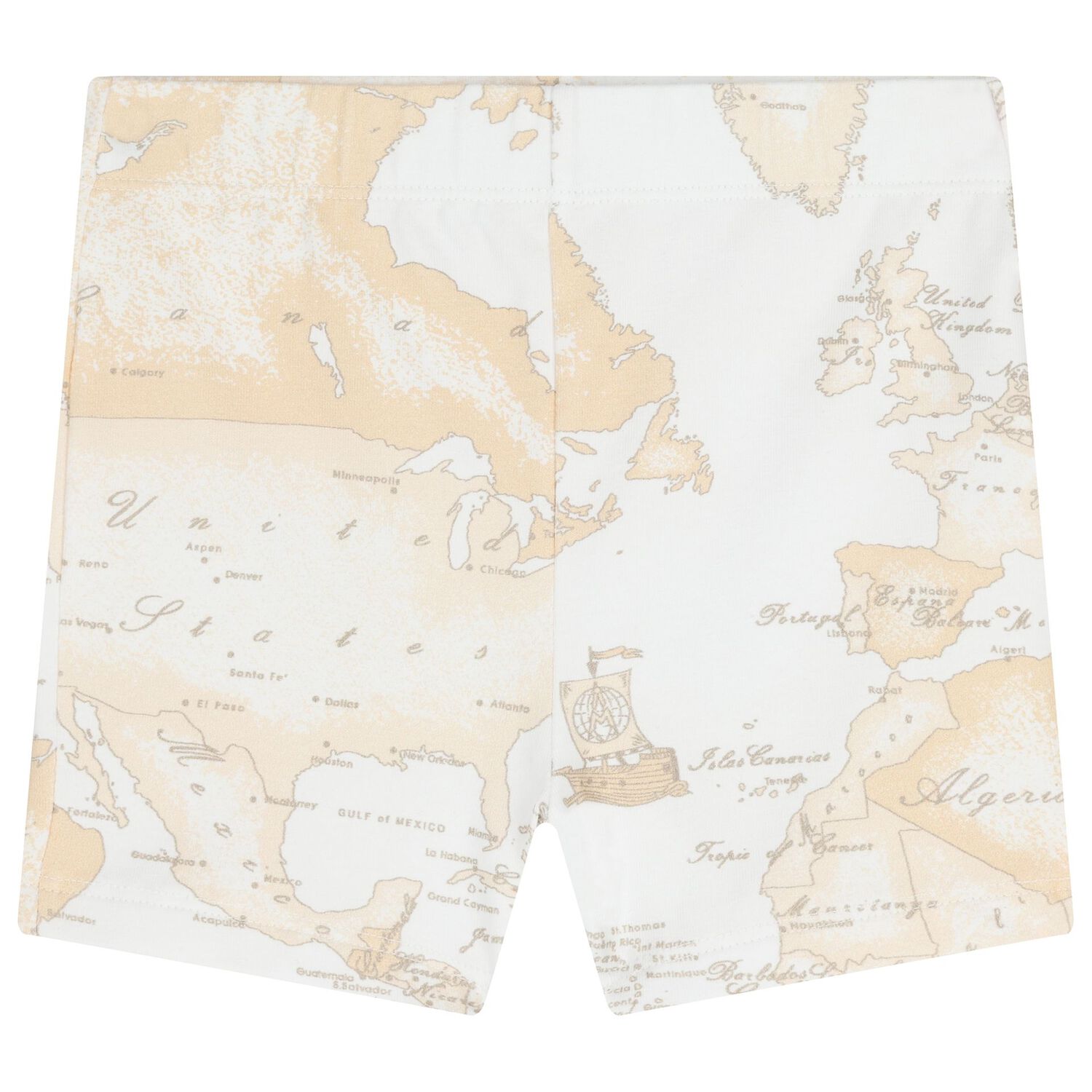 White & Beige Geo Map Babygrow Gift Set, 1, hi-res