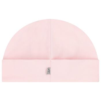 Baby Girls Pink & Gold Logo Hat