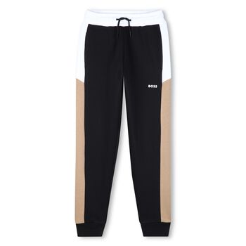 Boys Black Logo Joggers