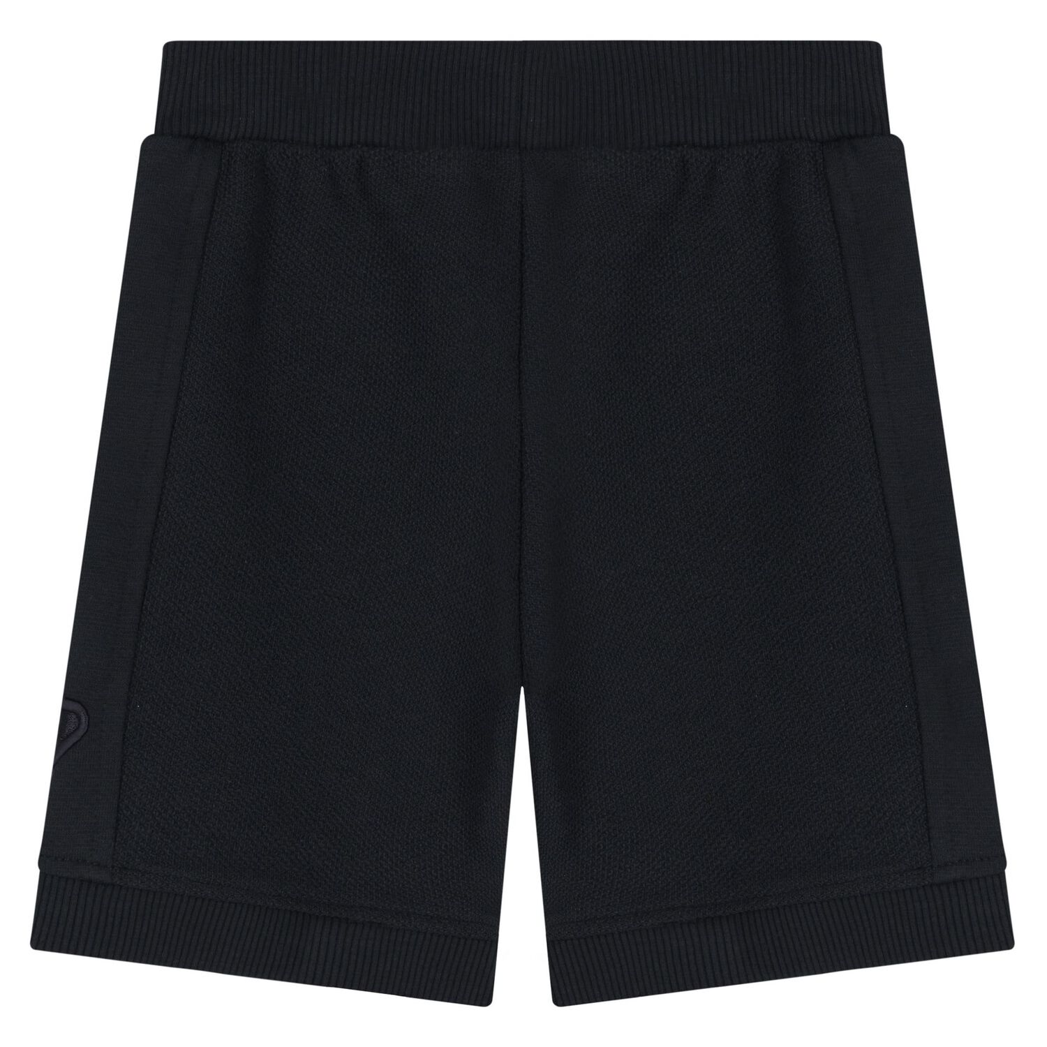 Younger Boys White & Navy Blue Shorts Set, 1, hi-res