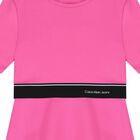 Girls Pink Logo Dress, 2, hi-res