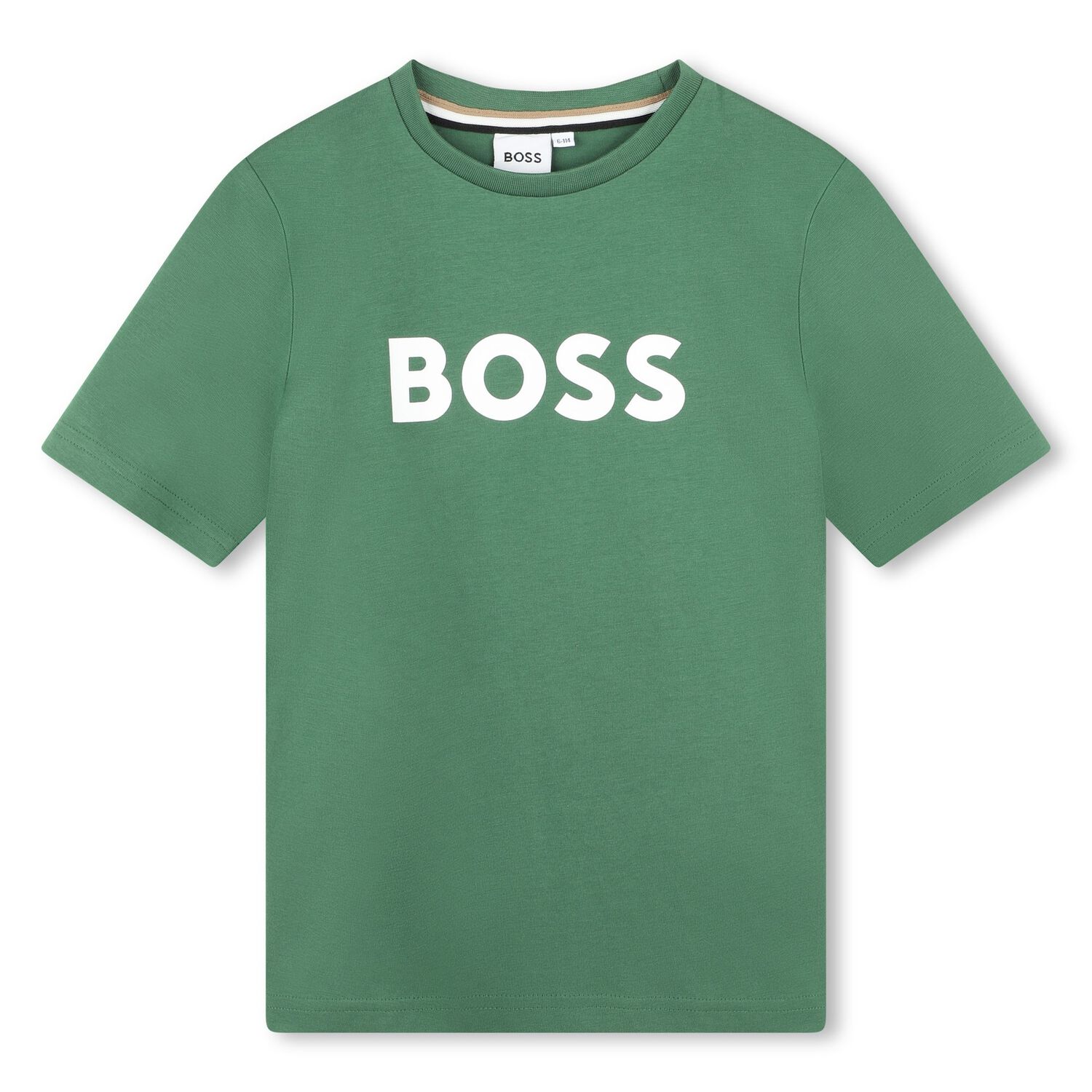 Boys Green Logo T-Shirt, 4, hi-res