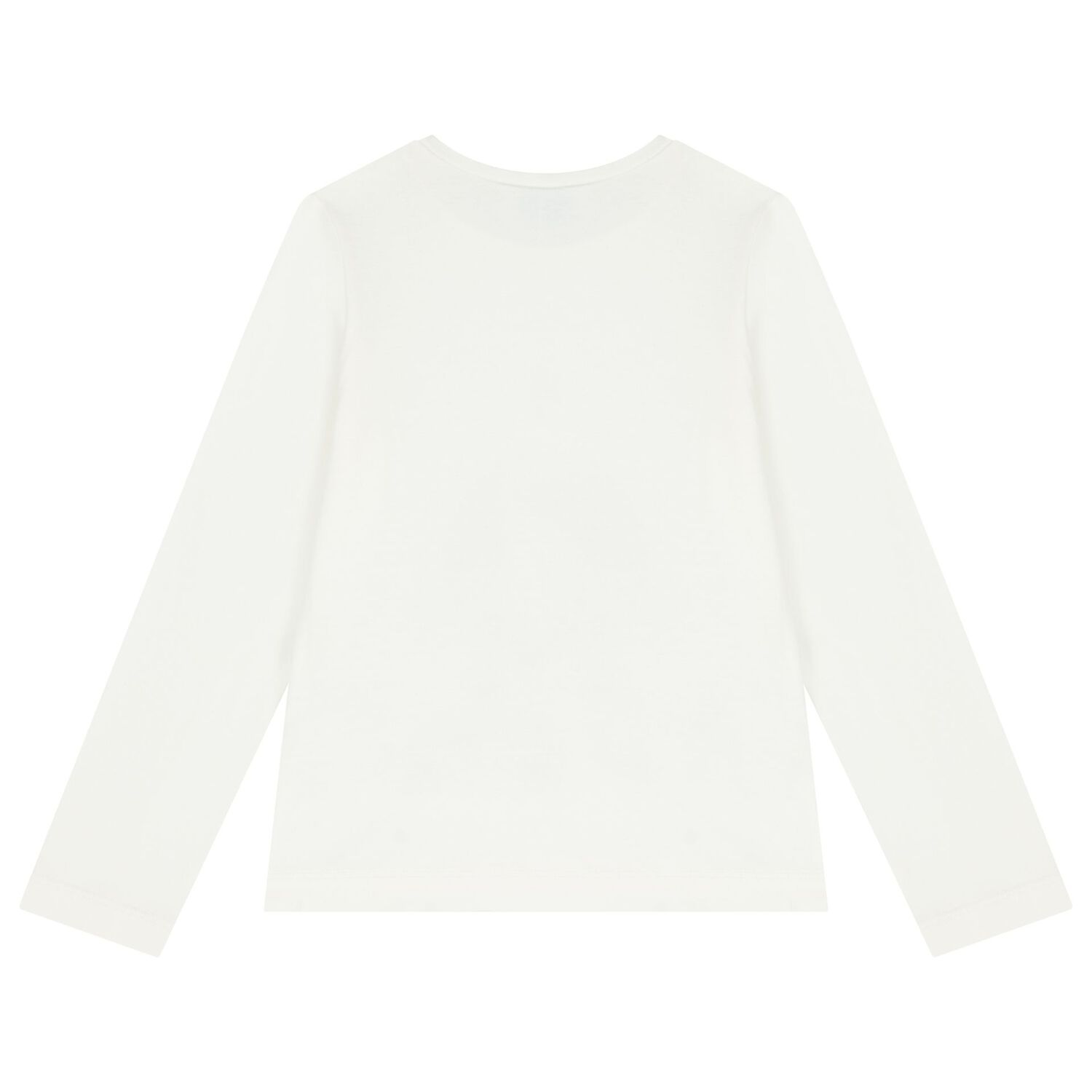 Girls Ivory Long Sleeve Top, 2, hi-res