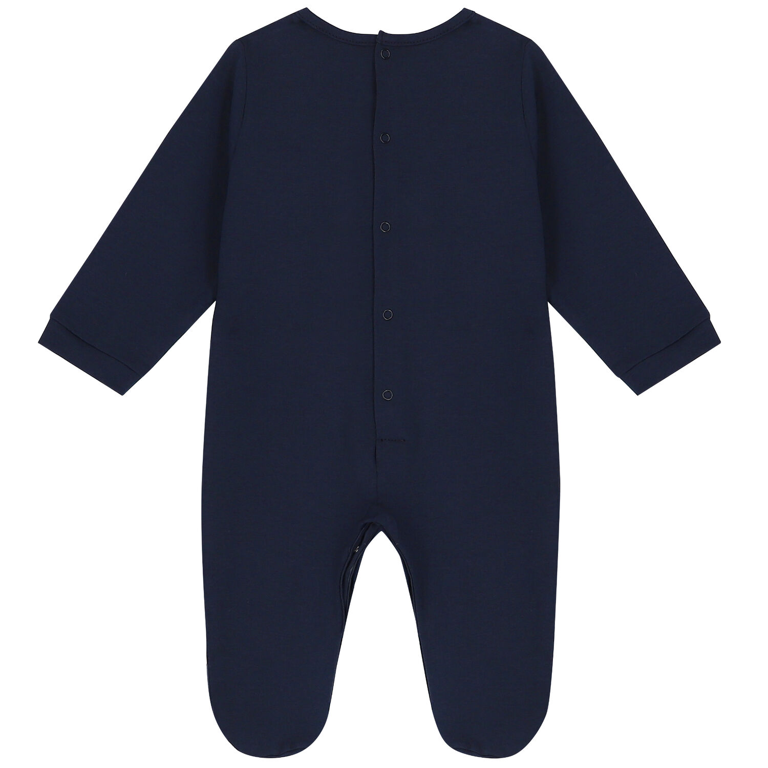 Navy & Gold Logo Babygrow, 2, hi-res