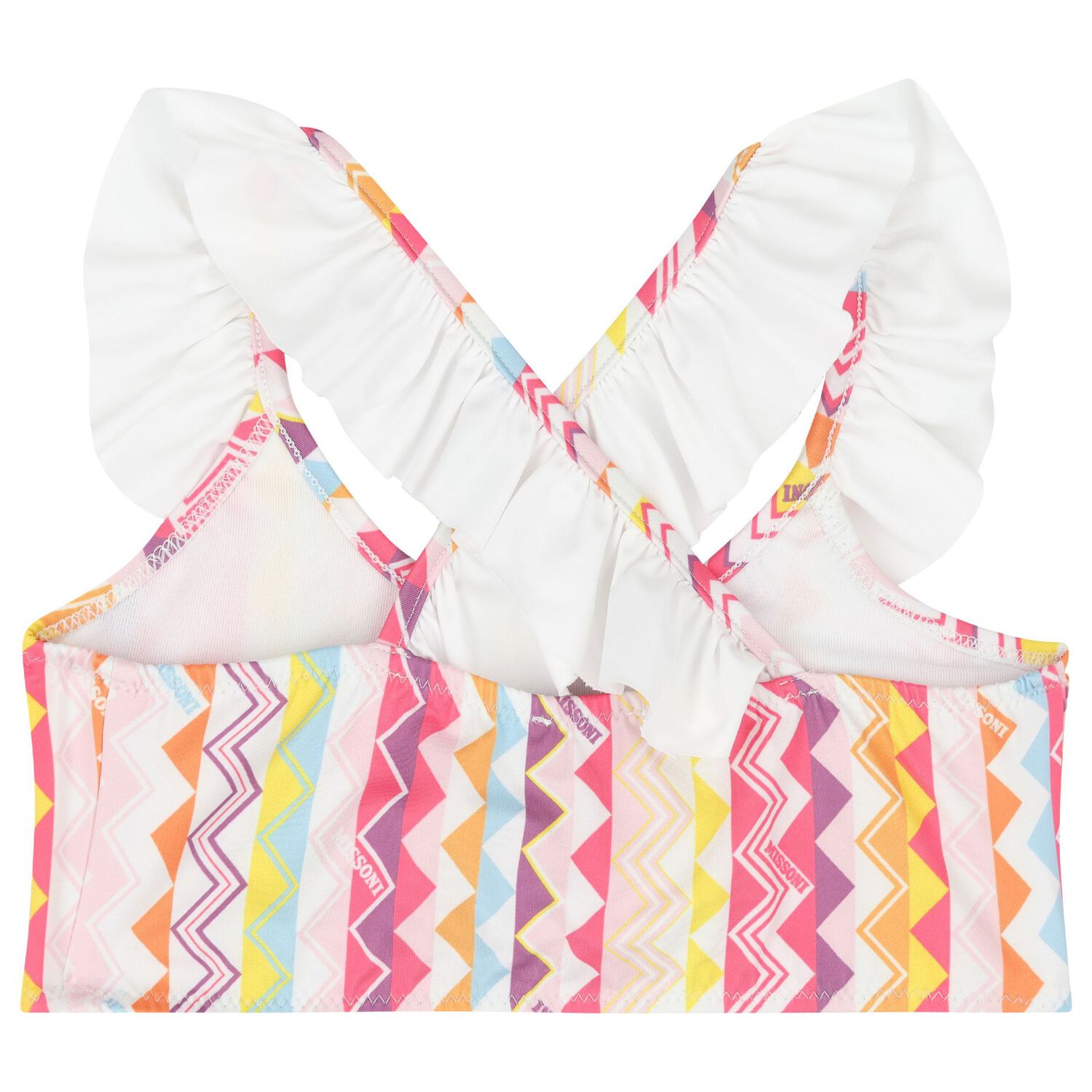 Girls Multi-Coloured Zigzag Bikini, 1, hi-res