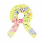 Girls Yellow Floral Scrunchie, 2, hi-res