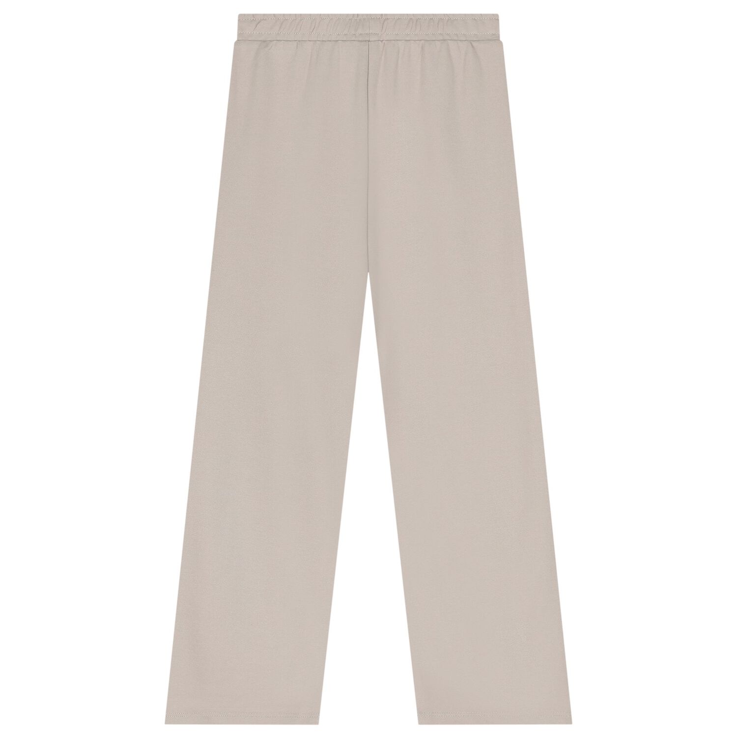 Girls Beige Embellished Logo Trousers, 1, hi-res