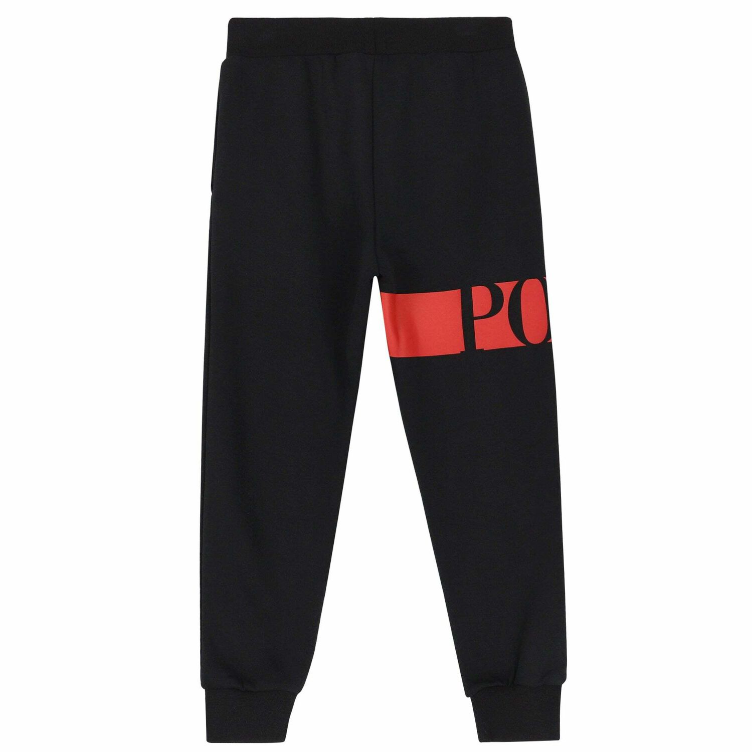 Boys Black Logo Joggers, 1, hi-res
