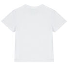 Baby Girls White Logo T-Shirt, 1, hi-res