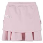 Girls Pink Logo Skirt, 1, hi-res