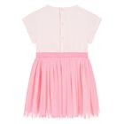 Younger Girls Pink Cat Dress, 1, hi-res