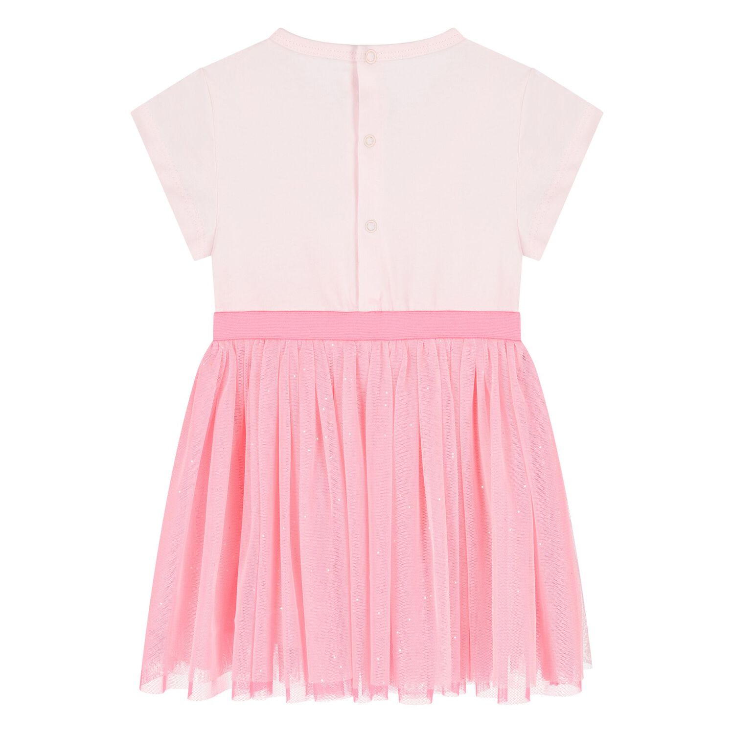 Younger Girls Pink Cat Dress, 1, hi-res