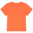 Girls Orange Flower Logo T-Shirt, 1, hi-res