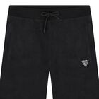 Girls Black Velour Trousers, 1, hi-res