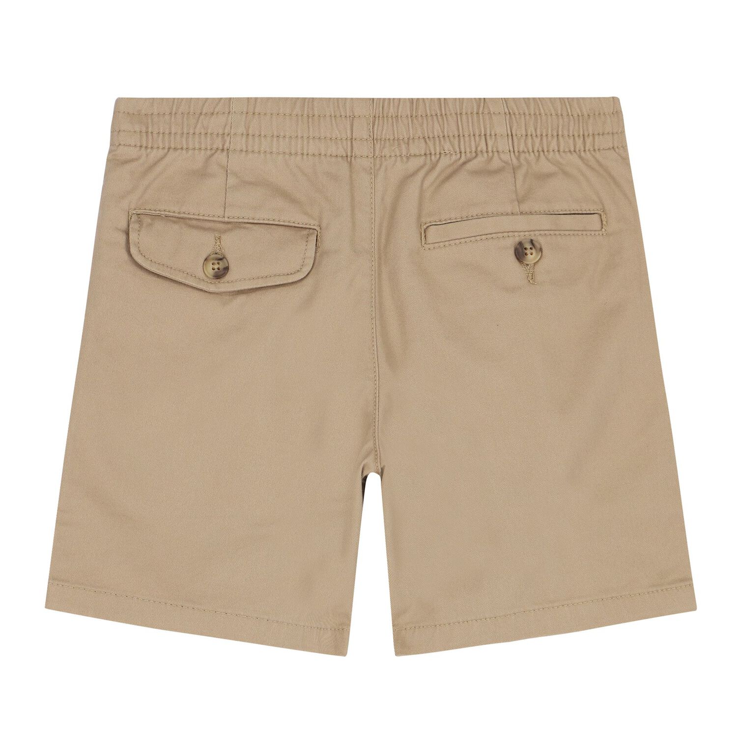 Boys Beige Logo Shorts, 2, hi-res