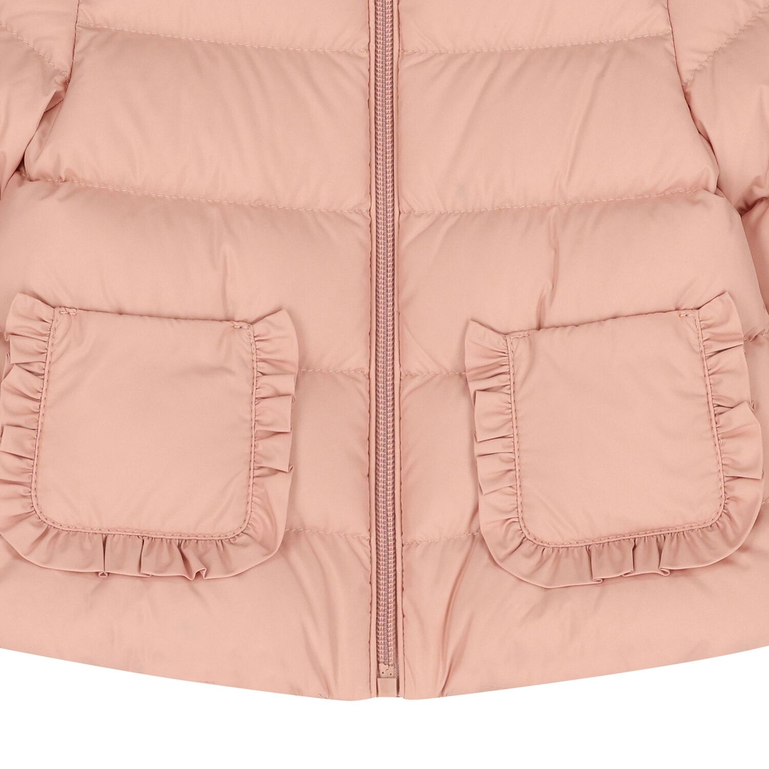 Younger Girls Pink Logo Puffer Jacket, 1, hi-res image number null